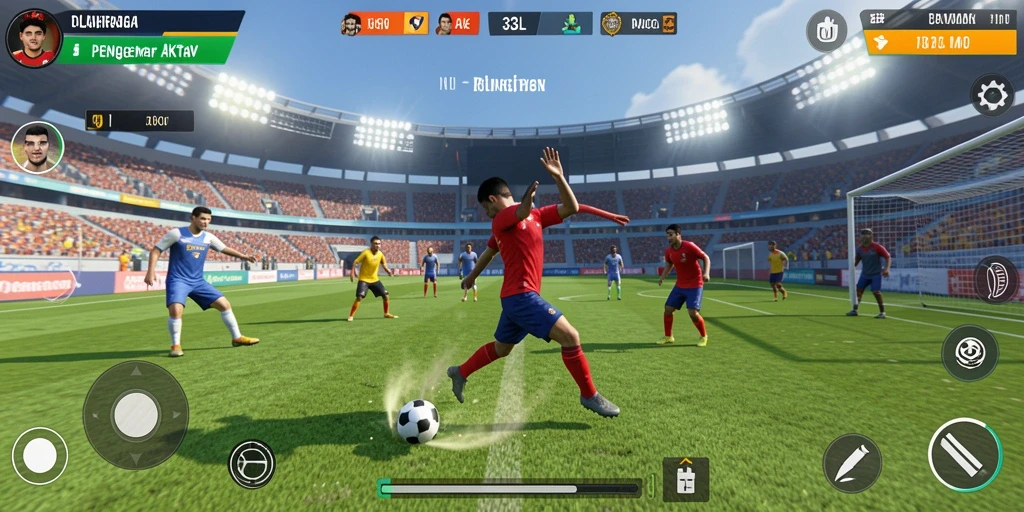 Screenshot gameplay 33L menampilkan keseruan olahraga yang mendebarkan.