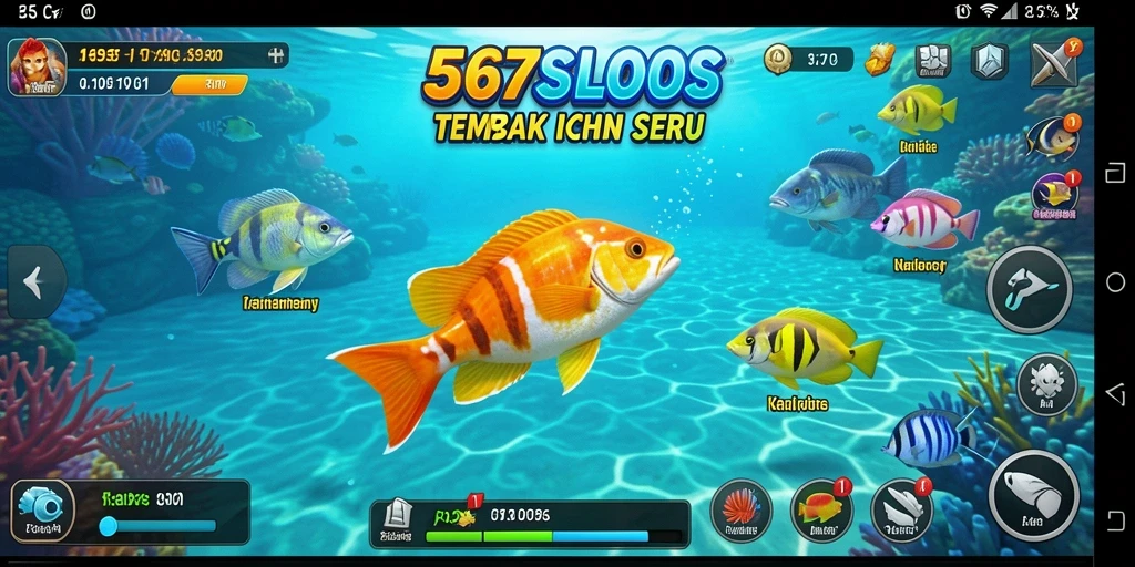 Tangkapan fish dalam permainan 567SLOTS yang mengasyikkan.