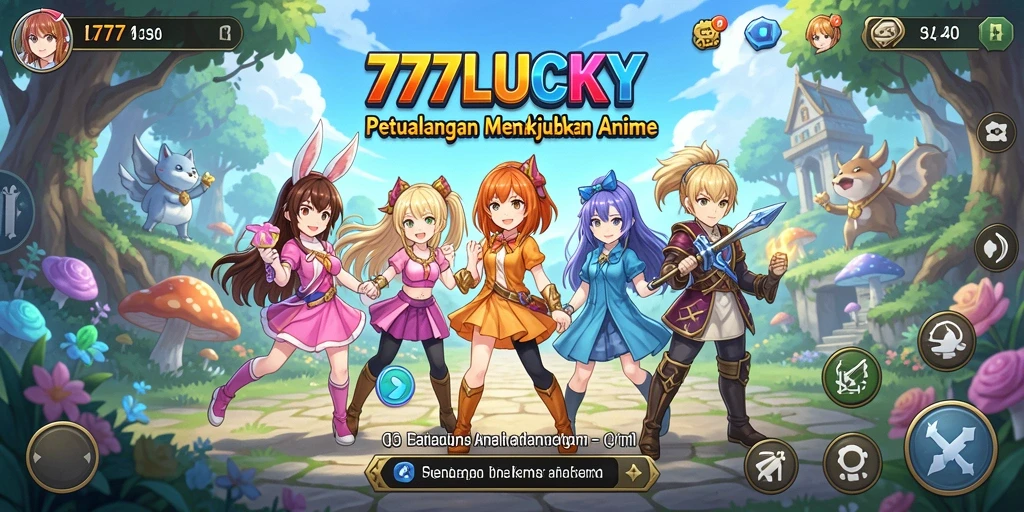 Gameplay 777LUCKY yang menawan dengan karakter anime memukau.