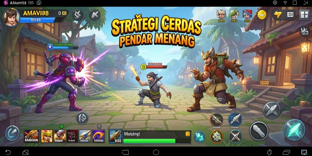 Tampilan menarik dari gameplay strategis AMAVI88.