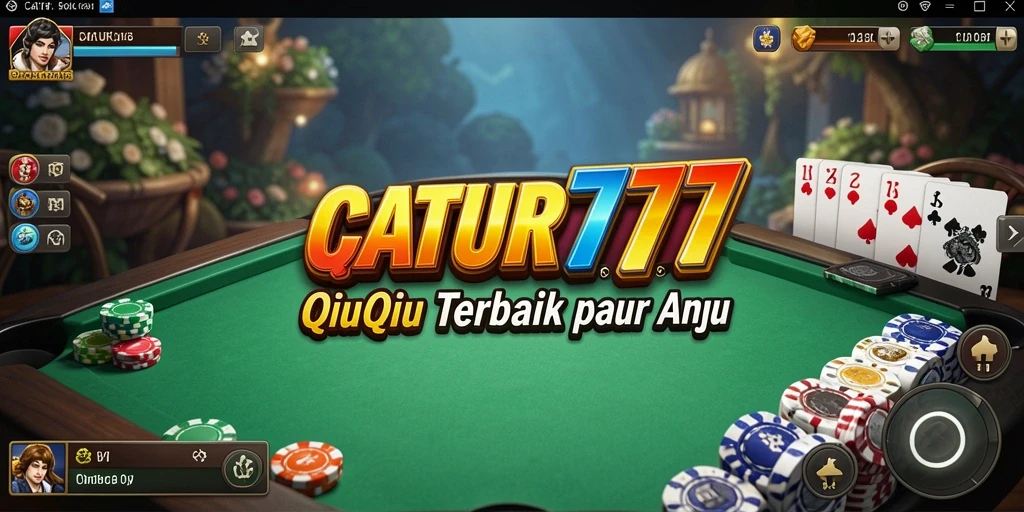 Screenshot utama CATUR777 menampilkan aksi seru QiuQiu.