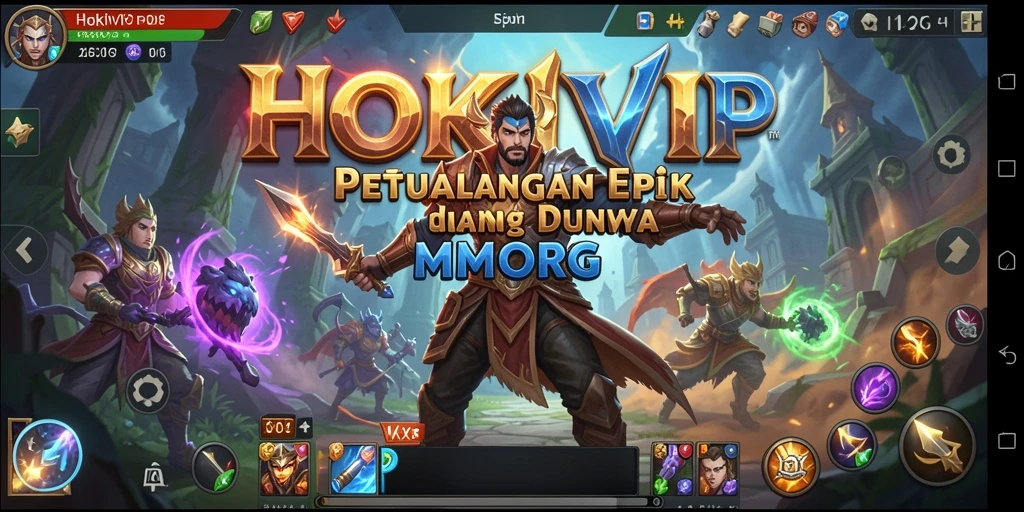 Tampilan gameplay HOKIVIP yang menakjubkan dengan aksi seru antar pemain.