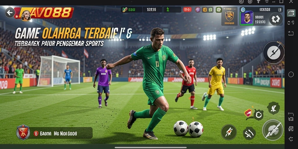Tampilan gameplay seru di JAVO88 yang menampilkan berbagai cabang olahraga.
