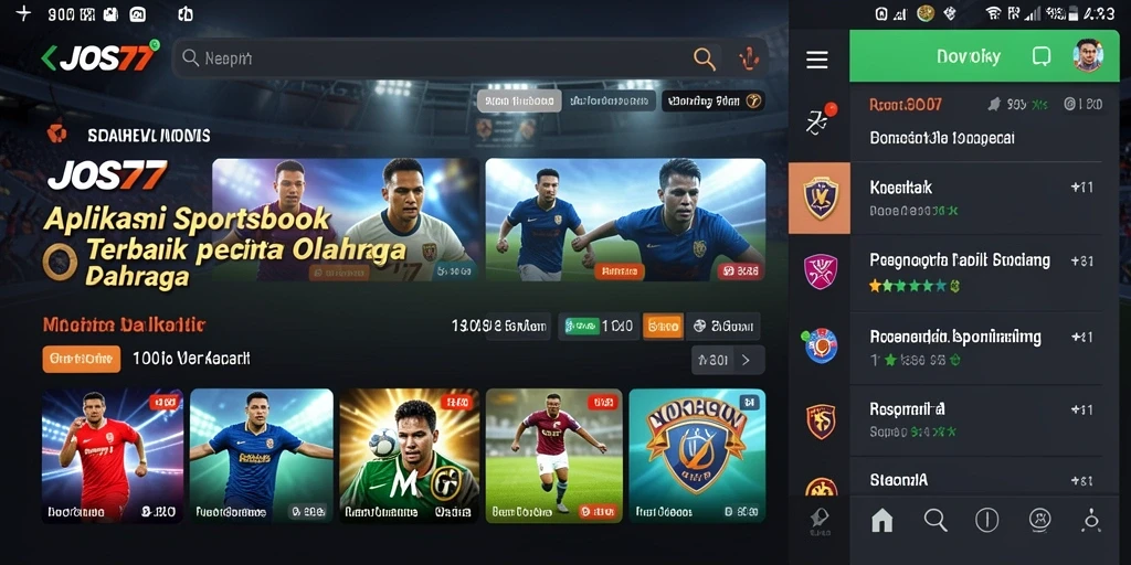Tampilan gameplay Sportsbook JOS77 yang interaktif dan menarik.