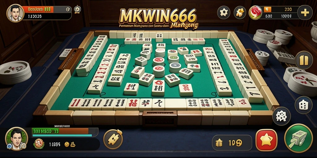 Tampilan menarik dari gameplay Mahjong di MKWIN666.