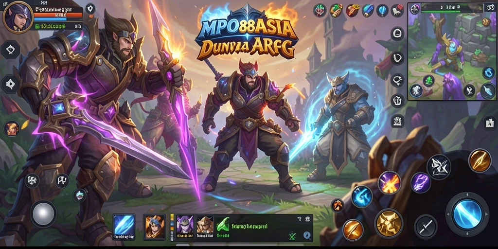 Tampilan gameplay seru dan penuh aksi dalam MPO88ASIA.