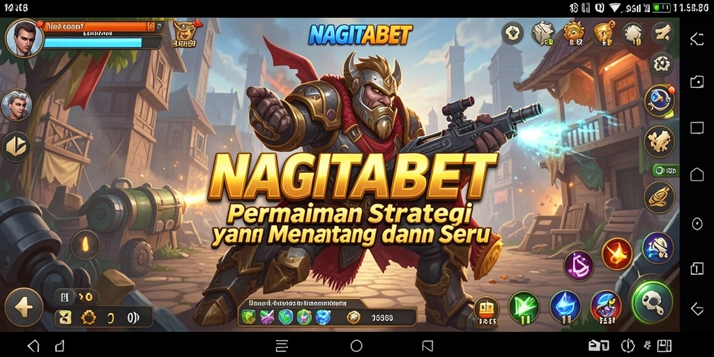 Screenshot NAGITABET menampilkan aksi strategi yang intens.