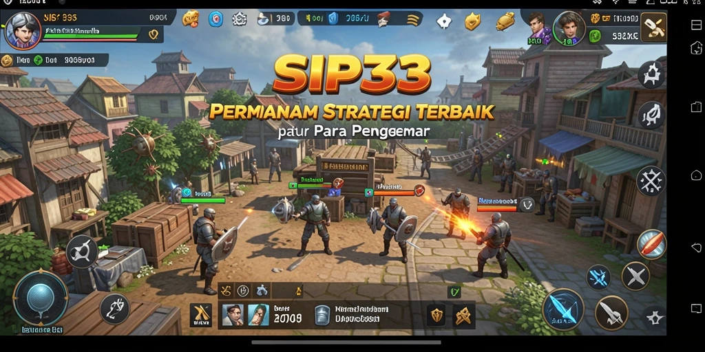 Tangkapan layar SIP33 menampilkan pertempuran strategis yang mendebarkan.