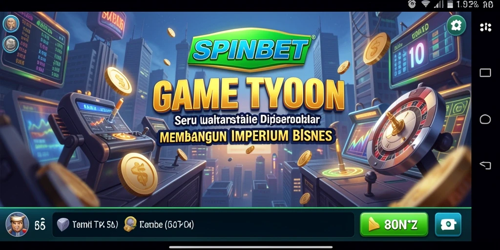 Screenshot gameplay SPINBET yang menunjukkan keseruan membangun bisnis.