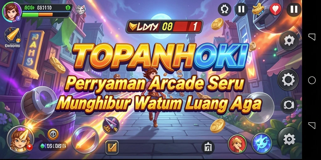 Tampilan gameplay <strong>TOPANHOKI</strong> yang seru dan penuh warna.