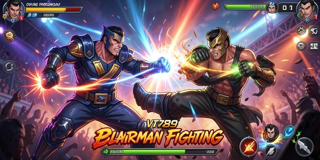 Tampilan gameplay Fighting yang intens dan mendebarkan dari VT789.