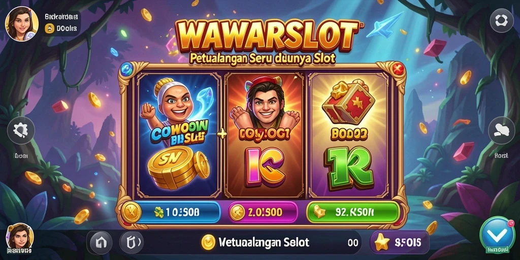 Tampilan seru gameplay WAWARSLOT dalam petualangan slot.